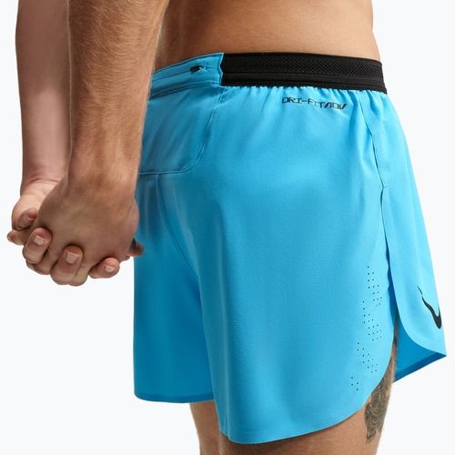 Men's running shorts Nike AeroSwift light current blue/black