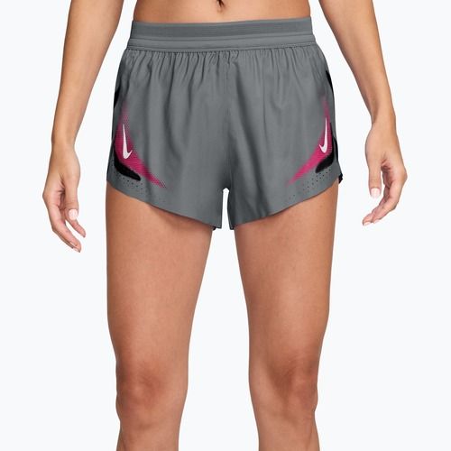 Women's running shorts Nike AeroSwift iron grey/white