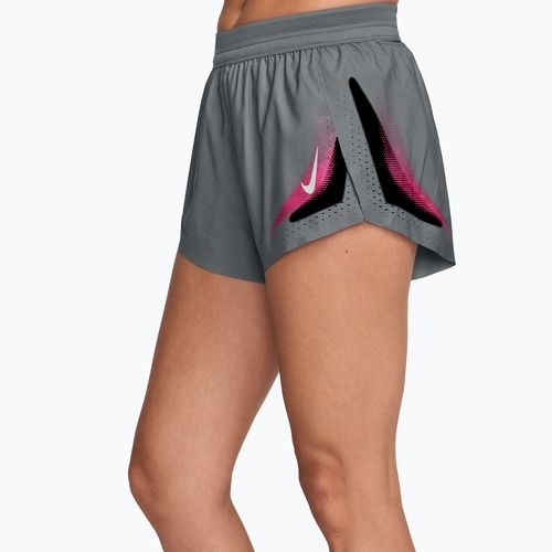 Women's running shorts Nike AeroSwift iron grey/white