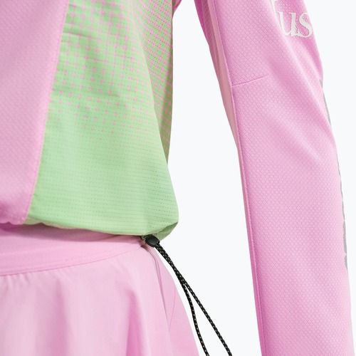 Women's running longsleeve Nike Swift Jersey Top pink rise/illusion green