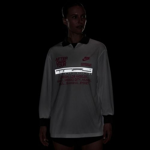 Women's running longsleeve Nike After Dark Tour white/anthracite