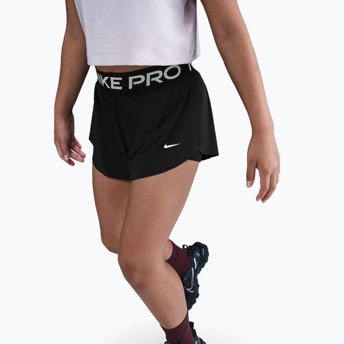 Children's shorts Nike Pro Dri-Fit 2in1 black/black/white