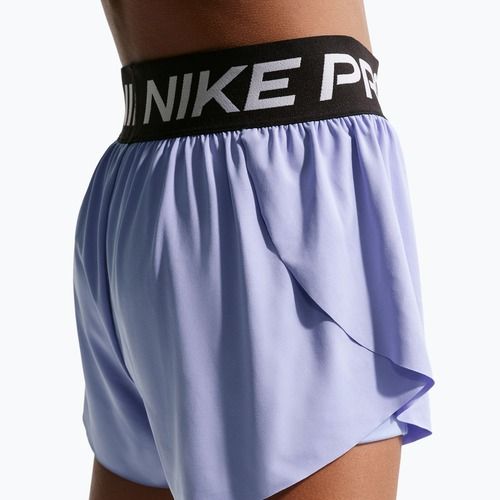Children's shorts Nike Pro Dri-Fit 2in1 light thistle/black/white