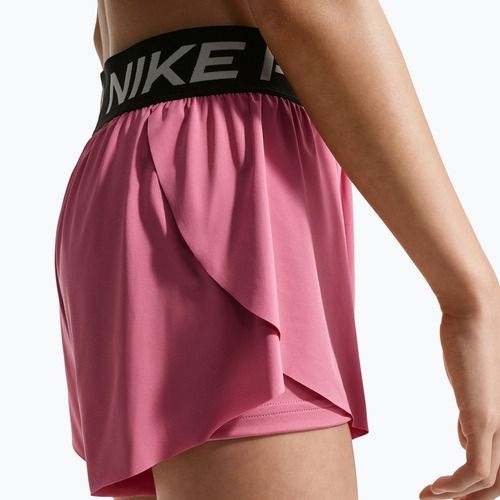 Children's shorts Nike Pro Dri-Fit 2in1 peony/black/white