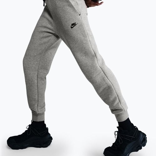Women's trousers Nike Sportswear Tech Fleece Mid-Rise dark grey heather/black