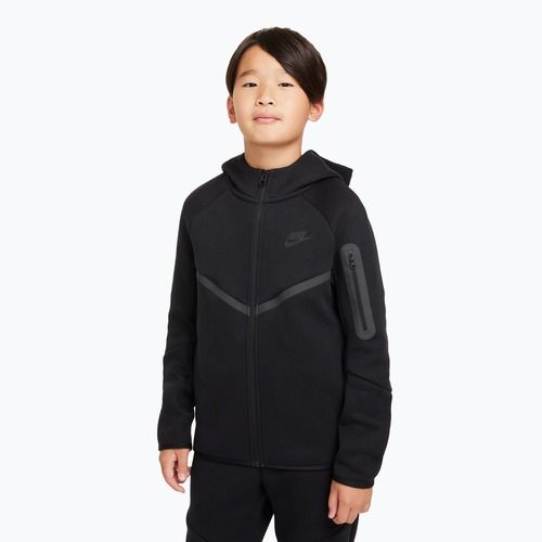 Children's sweatshirt Nike Sportswear Tech Fleece Full Zip black/black/black