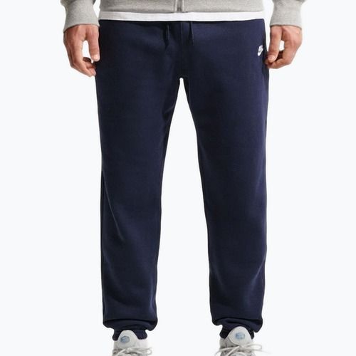 Men's trousers Nike Club Cuffed Brushed obsidian/obsidian/white