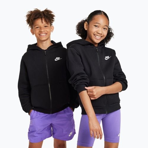 Children's sweatshirt Nike Sportswear Club Fleece black/white