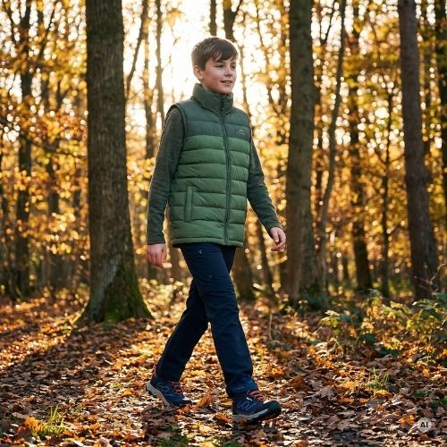 Children's Sleeveless Jacket KADVA Cryon JR Green