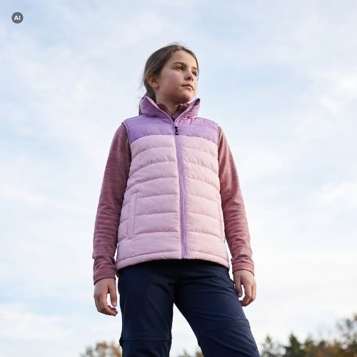 Children's sleeveless jacket KADVA Cryon JR purple