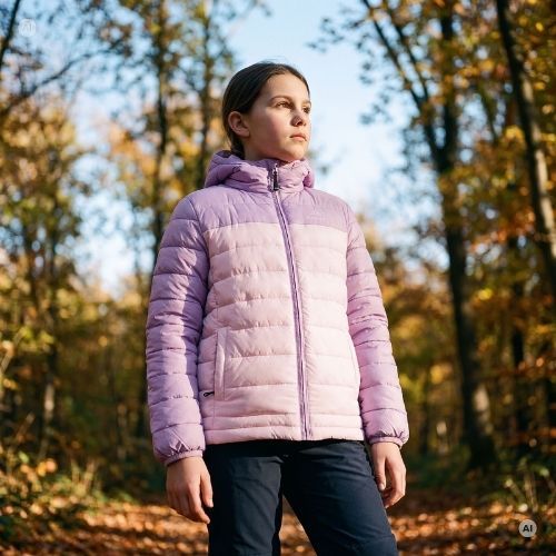 Children's insulated jacket KADVA Snoway JRG purple