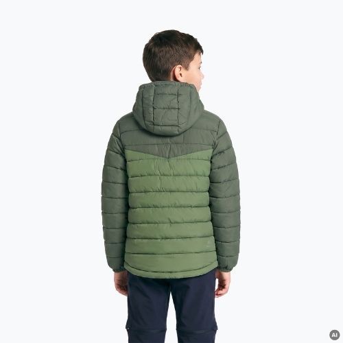 Children's insulated jacket KADVA Snoway JRG green