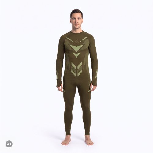 Men's thermal underwear set KADVA Alpinestep Thermo SH Light Plus Set Green