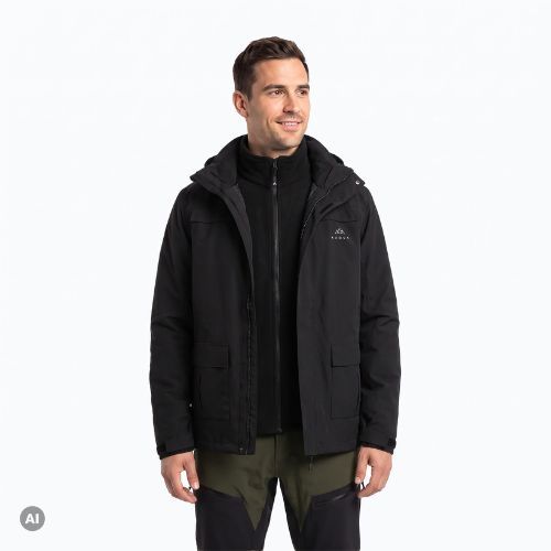 Men's 3-in-1 Jacket KADVA TraiLine WP Black