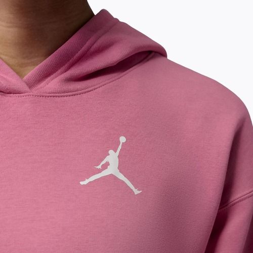 Bluza damska Nike Jordan Fleece Hoodie desert berry/white