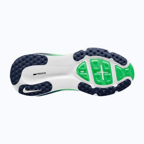 Nike Vomero 18 running shoes white/green spark/midnight navy