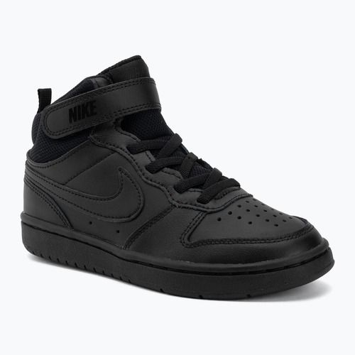 Children's shoes Nike Court Borough Mid 2 black/black/black