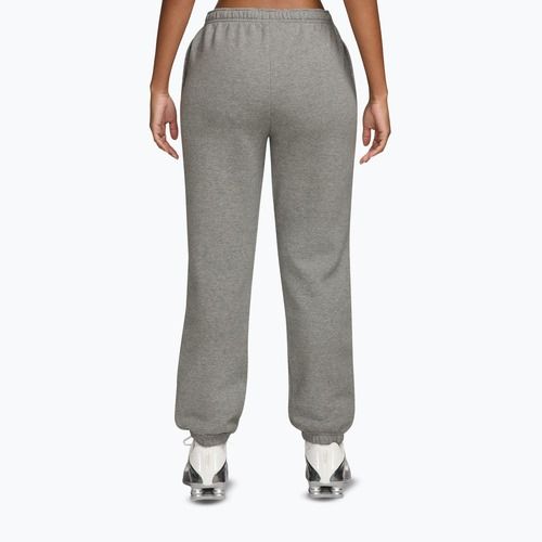 Women's trousers Nike Studio Fleece dark grey heather/sail