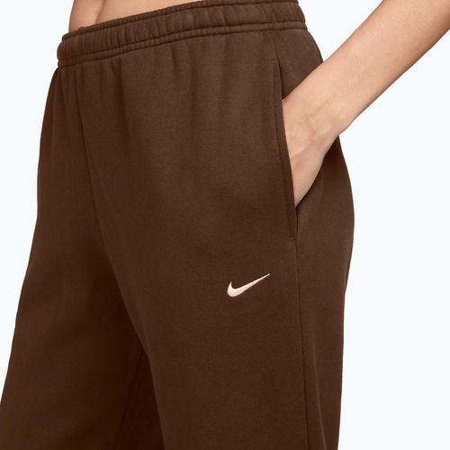 Women's trousers Nike Studio Fleece cacao wow/sail