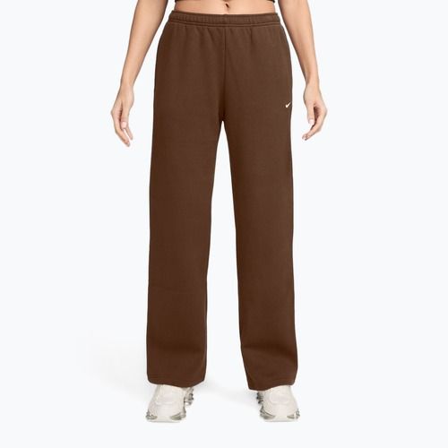 Women's trousers Nike Studio Fleece cacao wow/sail