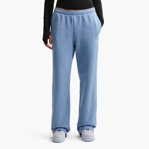 Women's trousers Nike Studio Fleece work blue/sail