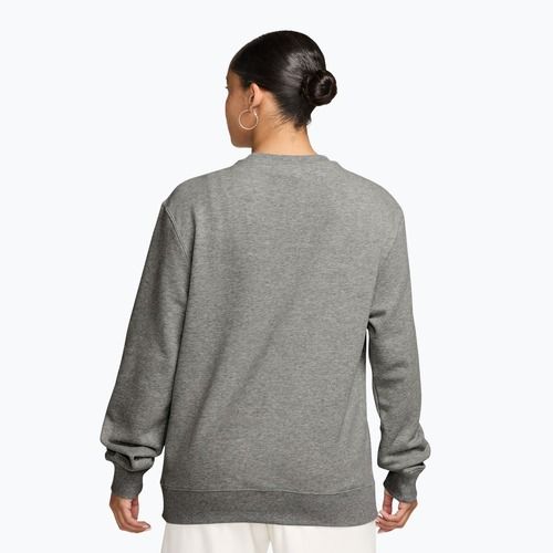 Women's sweatshirt Nike Studio Fleece Lightweight dark grey heather/sail