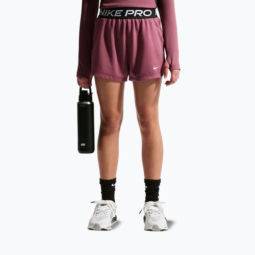 Children's shorts Nike Pro Fleece pink smoke/pink smoke/black/white