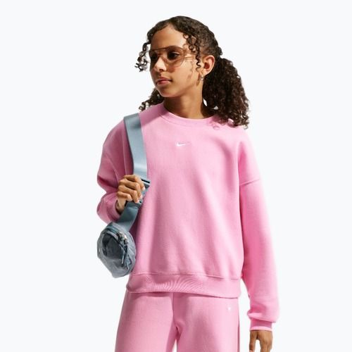 Children's sweatshirt Nike Sportswear Studio pink rise/white