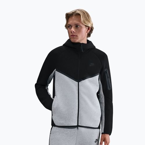 Men's sweatshirt Nike Tech black/dark grey heather/black