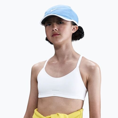 Girl's bra Nike Alate White/Light Smoke Grey