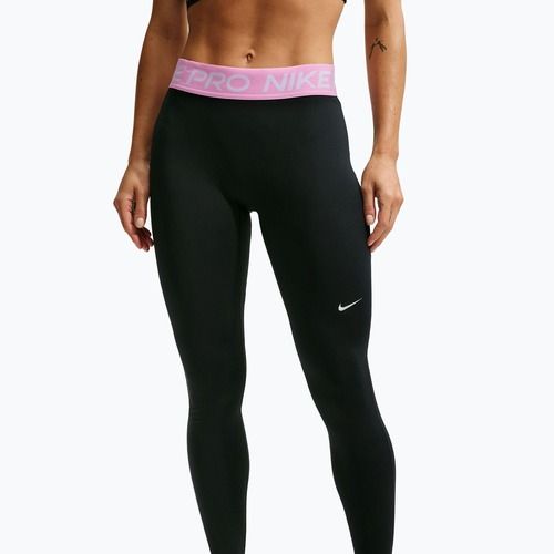 Women's leggings Nike Pro black/pink rise/white