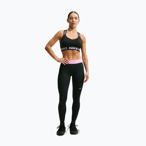 Women's leggings Nike Pro black/pink rise/white