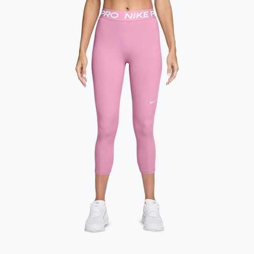 Women's leggings Nike Pro pink rise/white