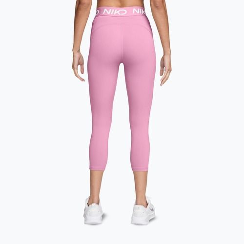 Women's leggings Nike Pro pink rise/white
