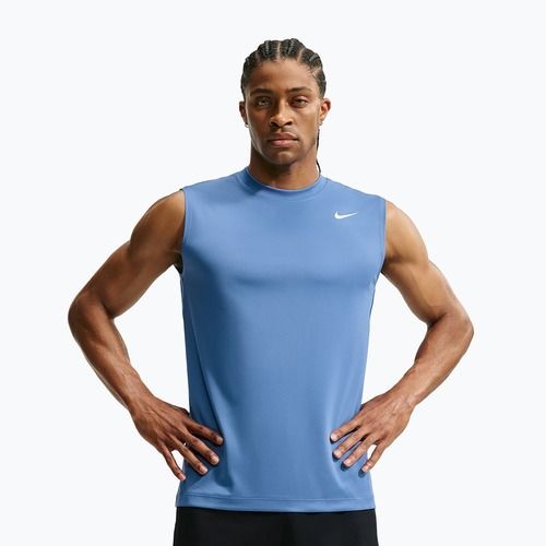 Men's training shirt Nike Dri-FIT Sleeveless Training Top indigo storm/white