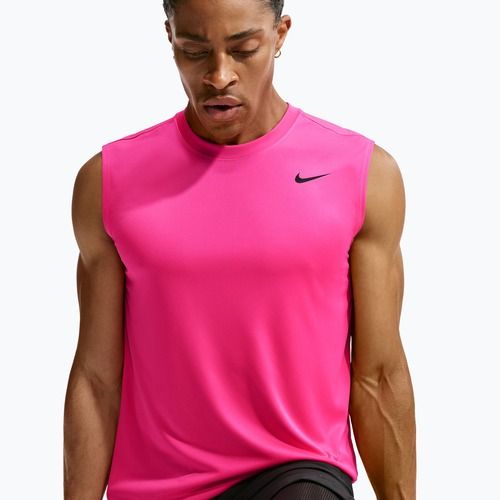 Men's training shirt Nike Dri-FIT Sleeveless Training Top hyper pink/black