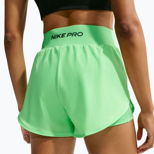 Women's training shorts Nike Pro Sculpt illusion green/black