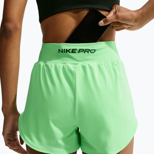 Women's training shorts Nike Pro Sculpt illusion green/black