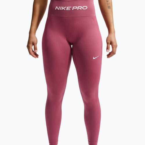 Women's leggings Nike Pro Seamless pink smoke/white