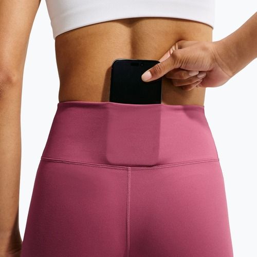 Women's leggings Nike One pink smoke/white