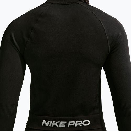 Women's training sweatshirt Nike Pro Seamless black/white