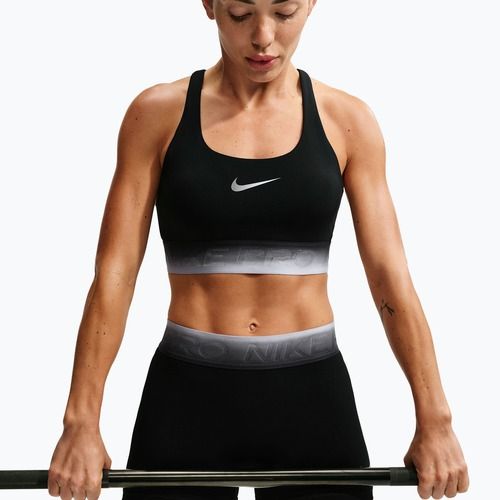 Training bra Nike Pro black/black/ghost/smoke grey