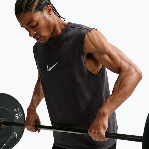 Men's training shirt Nike Sleeveless T-Shirt black/white