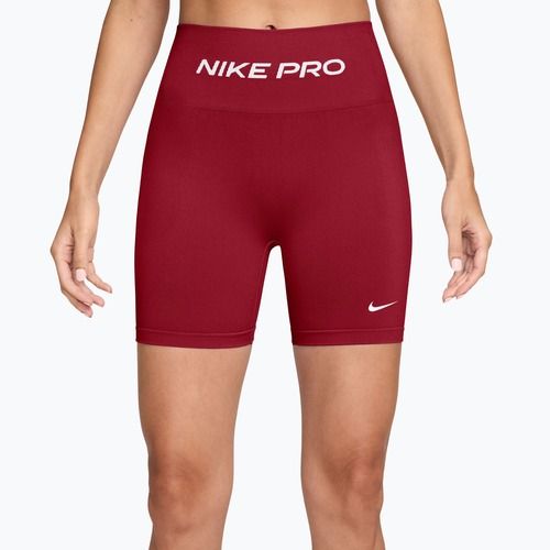 Women's training shorts Nike Pro Seamless tough red/white