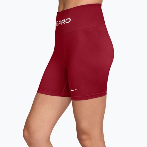 Women's training shorts Nike Pro Seamless tough red/white