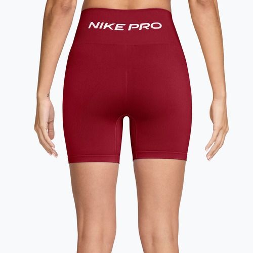 Women's training shorts Nike Pro Seamless tough red/white