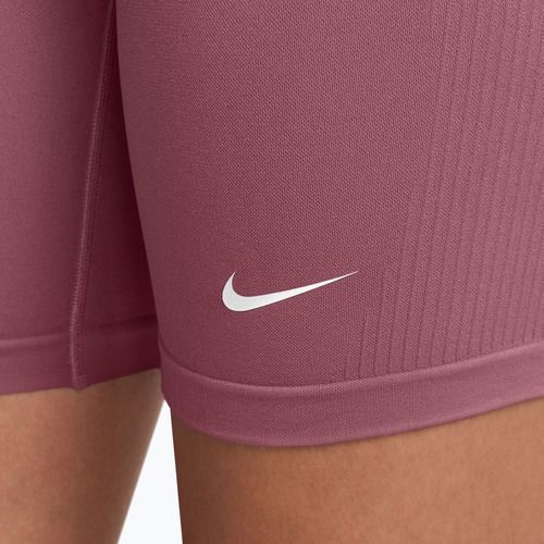Women's training shorts Nike Pro Seamless pink smoke/white