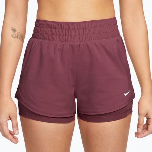 Women's training shorts Nike One pink smoke/white