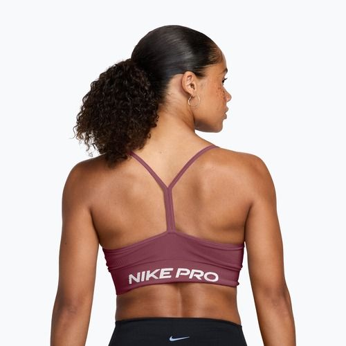 Training bra Nike Pro Seamless pink smoke/white