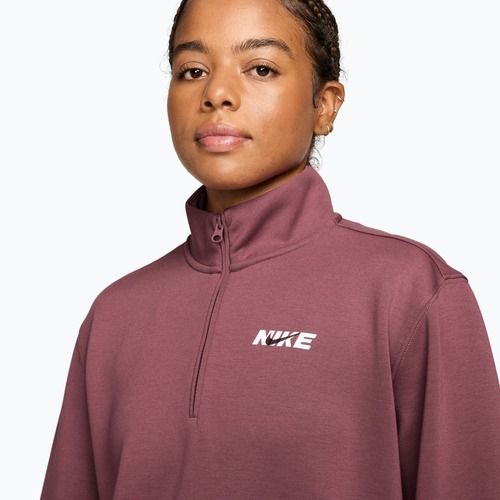 Women's training sweatshirt Nike Studio Fleece Sport pink smoke/mystic dates/white